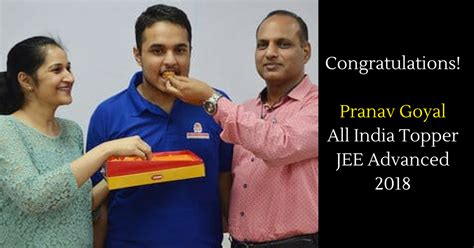 2018 jee advanced topper|Pranav Goyal of Panchkula tops IIT JEE Advanced 2018 .